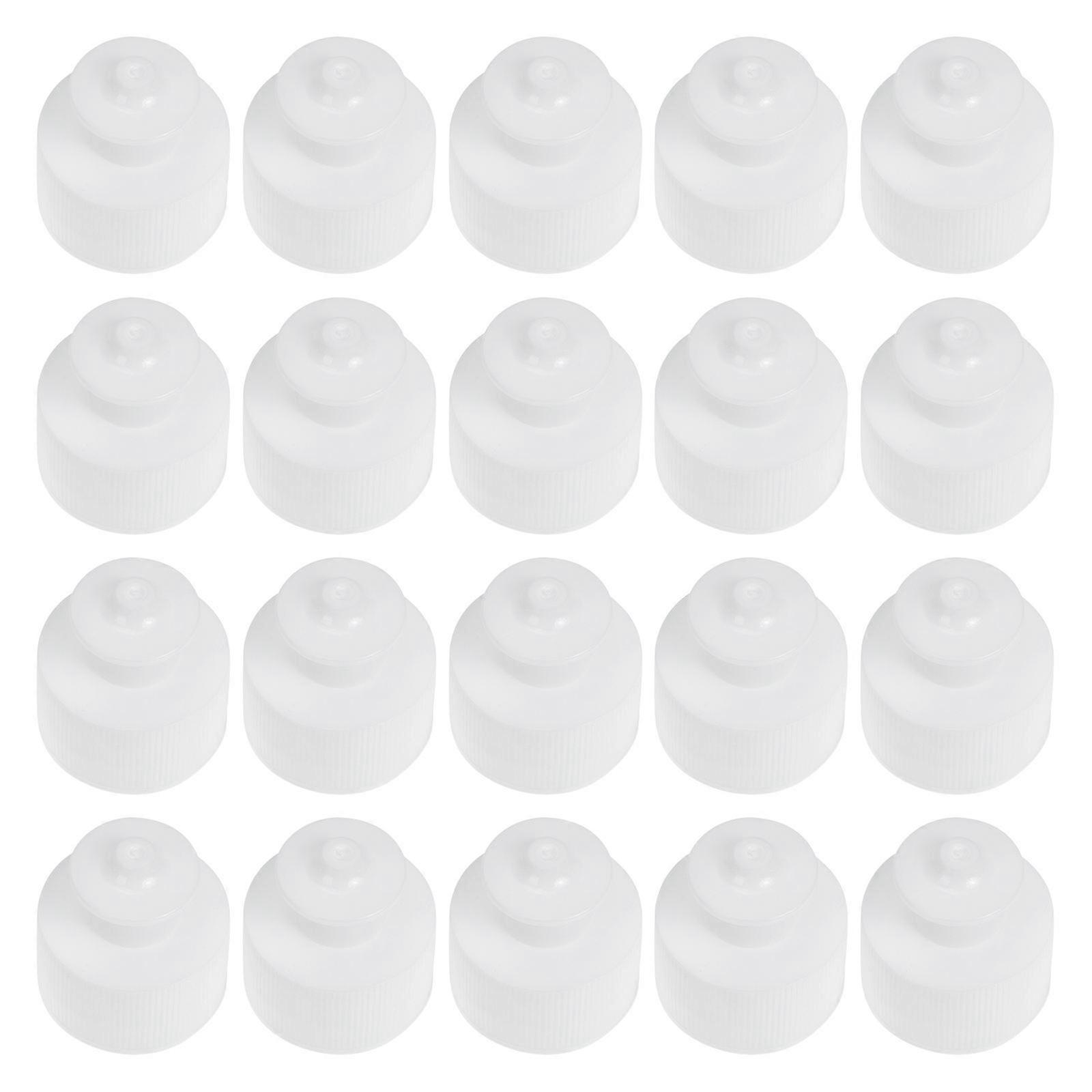 20 Pack Reusable Push Pull Replacement Bottle Caps for Camping, Sports & Drinking Bottles