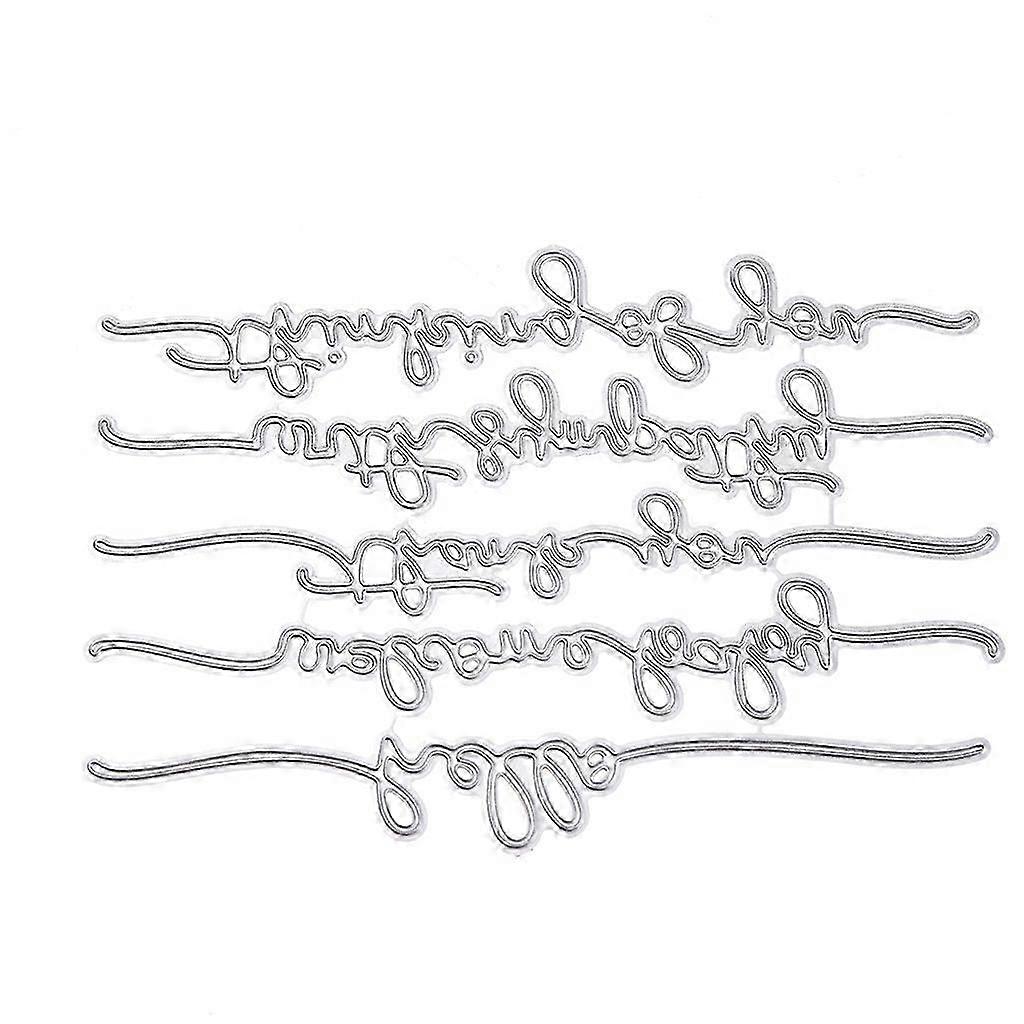 2025 Latest Model Suitable for creative text cutting die template DIY scrapbook