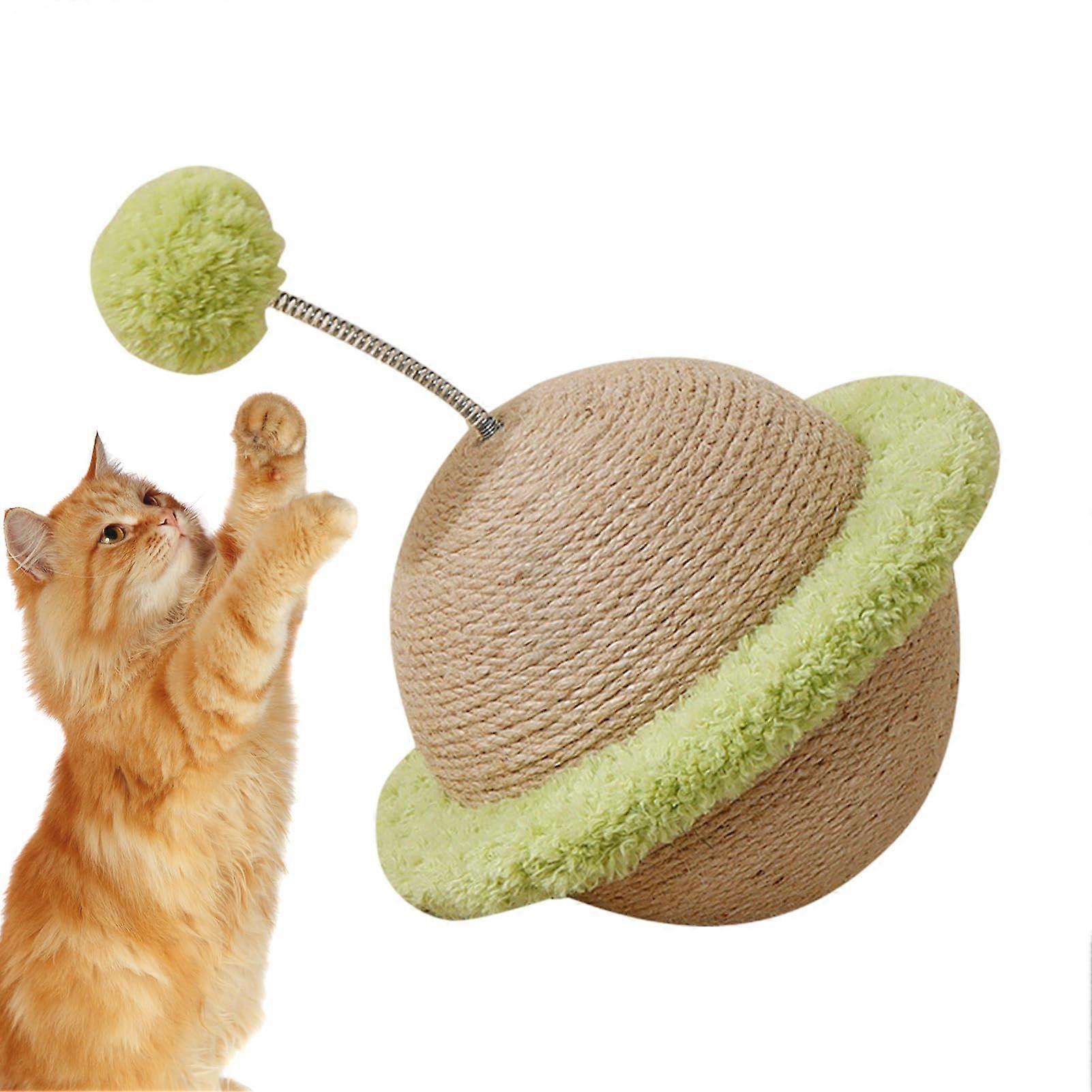 Cat Scratch Ball – Cat Scratcher Toy with Ball Teaser  Furniture Protection Toy