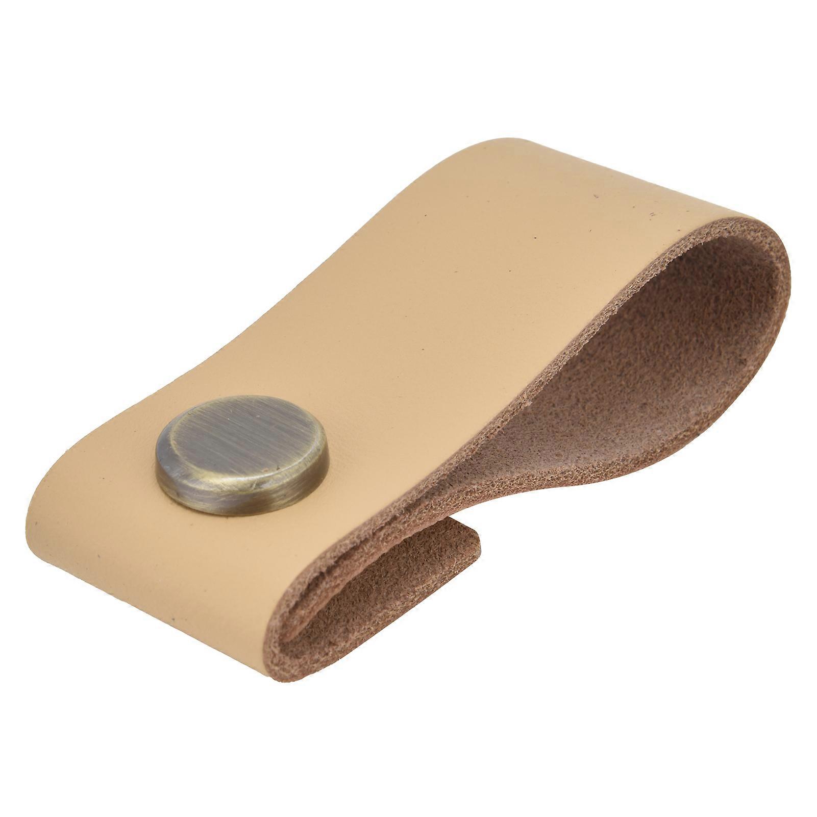 Artificial Leather Luggage Handle Modern Single Hole Concealed Cabinet Pull for Door Wardrobe