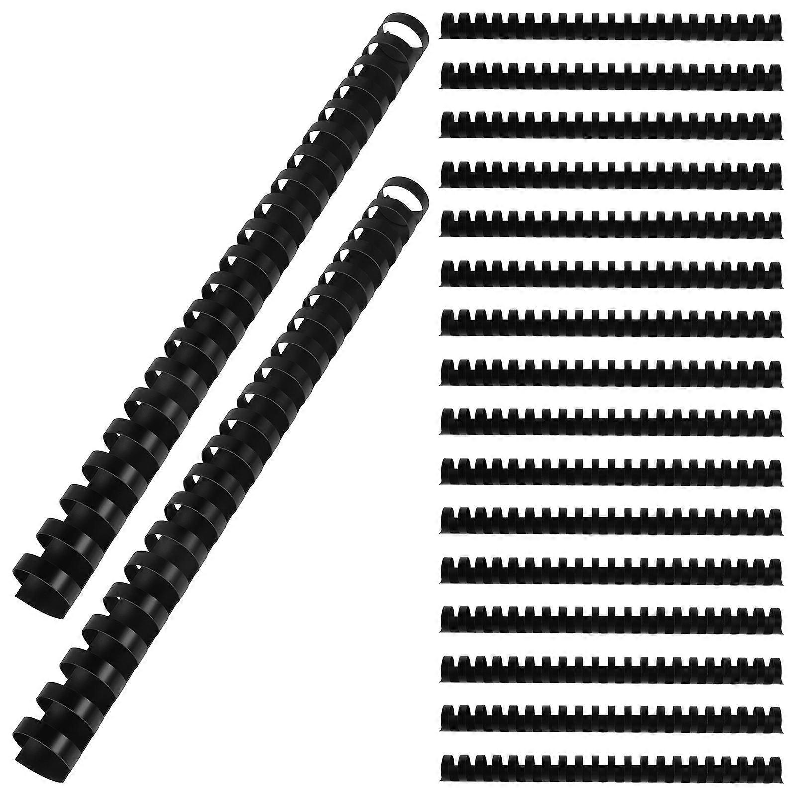 plast løst blad bind ringe kontor bog ringe dokumentbinding 22mm sort professionelt udseende til dokumenter 50stk