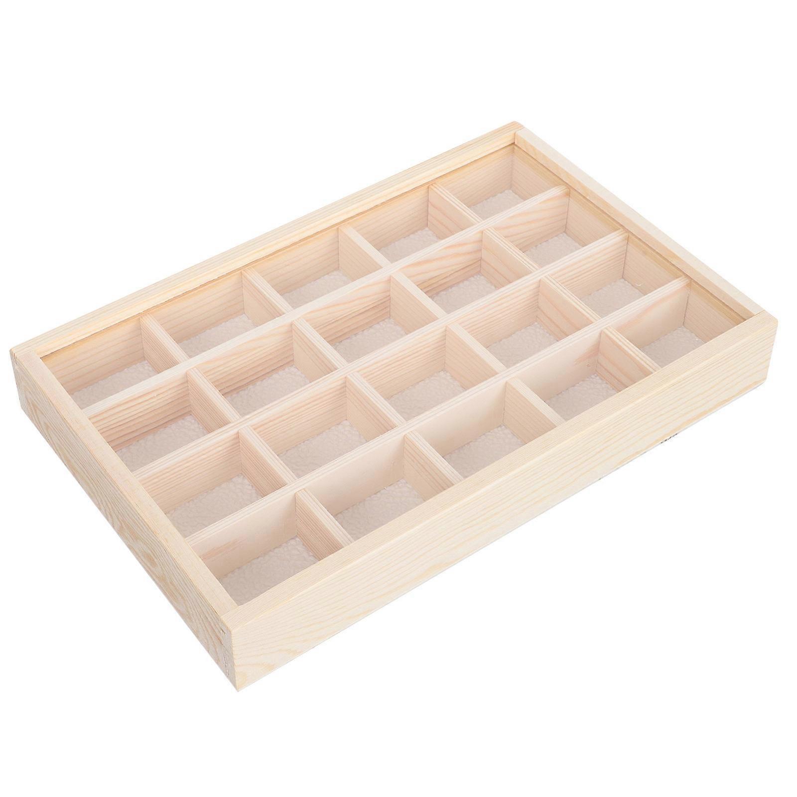 Manicure Parts Organizer Box Nail Art Jewelry Storage Home Use Rectangular Simple Design 1Set