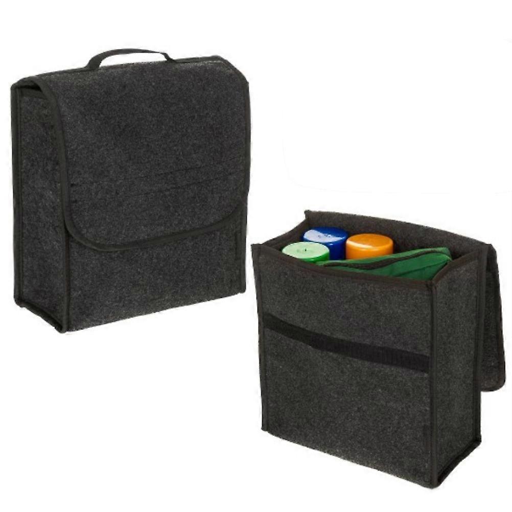Automotive Boot Bags Tough Felt Tool Storage Car Owners Portable Organizer Hook and Loop Fastening 30x29x16cm 1Set