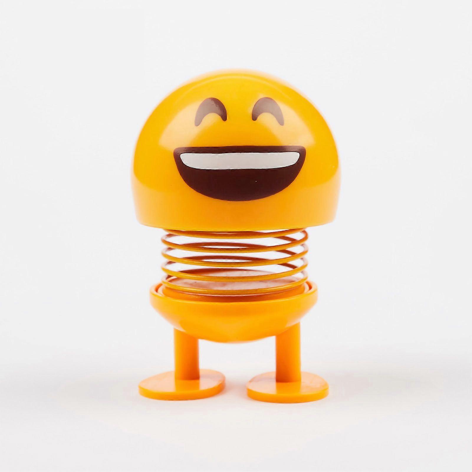 الربيع بوبل رئيس لعبة لطيف الوجه سيارة دمية العاطفة الديكور الداخلي للوحة القيادة للسيارة رقم 6