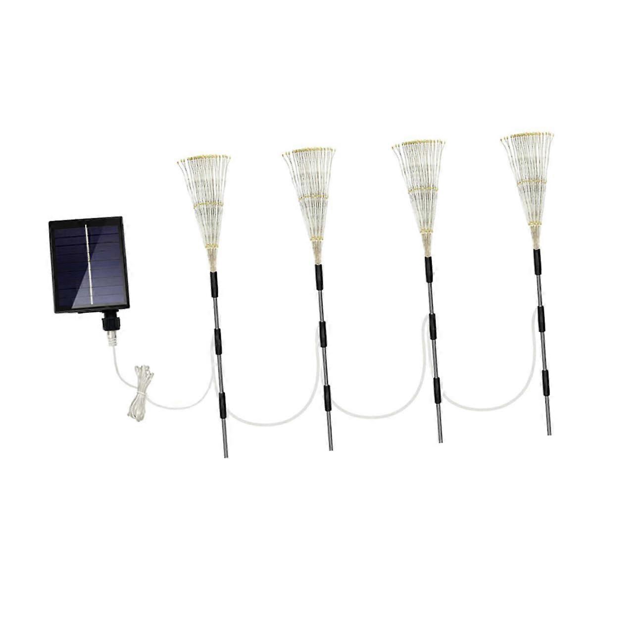 Solar Light Set for Outdoor Decoration - Solar Powered LED Lanterns for Parties, Swimming Pools, and Gardens - Waterproof Plastic