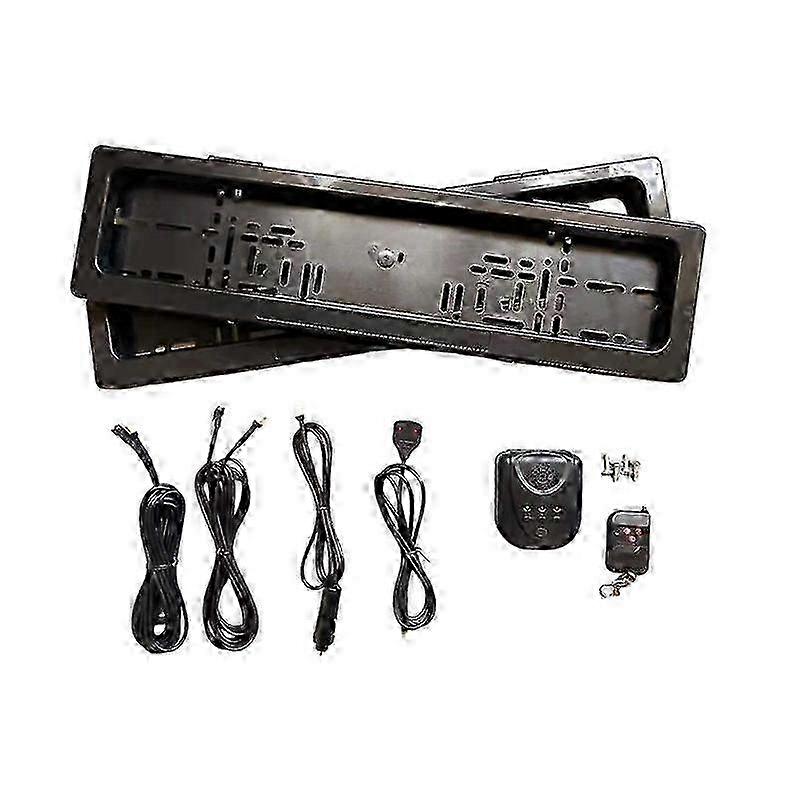 Roller shutter cover for EU car license plate remote
