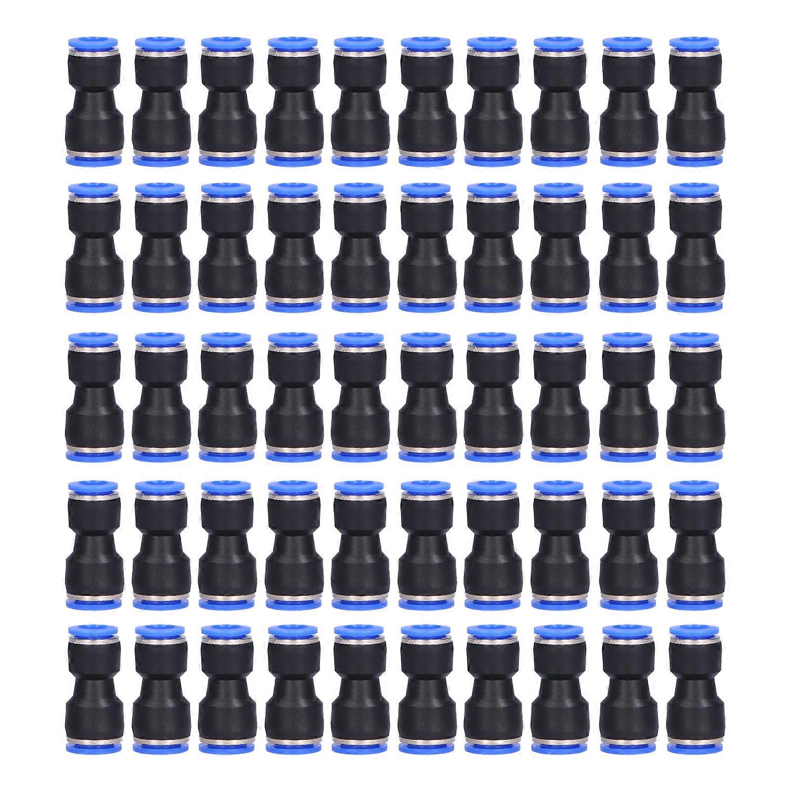 50Pcs Pneumatic Reducing Connector Straight Push in Reducer Fittings for PG12‑10 Air Tube