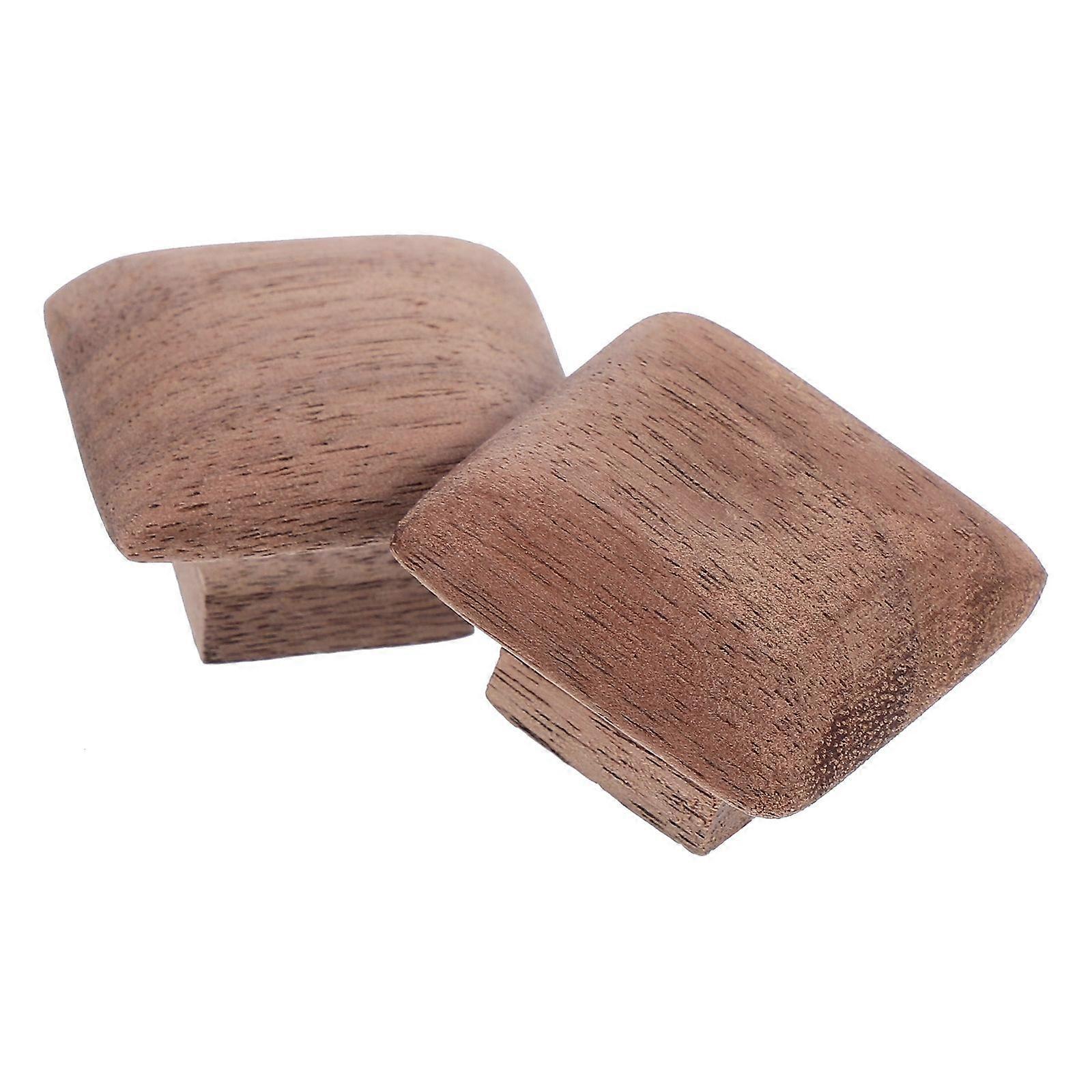 Wooden Drawer Pull Handles for Home Assorted Color Square Design Durable Synthetic Material 2 Pieces