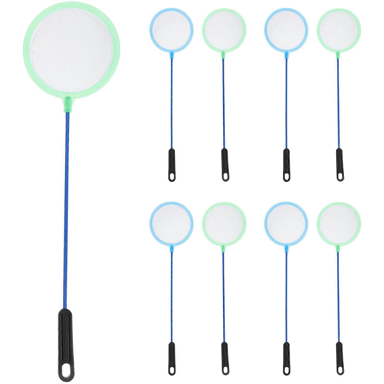 10pcs Portable Fishing Net Convenient Scoop Net for Aquarium Fish Tank Random Color