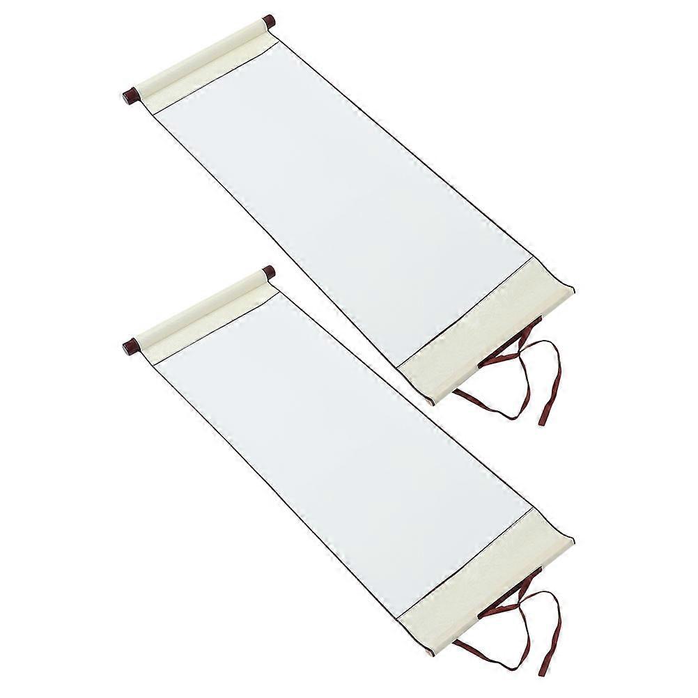 2pcs Calligraphy Art Scroll Rice Paper for Writing and Painting