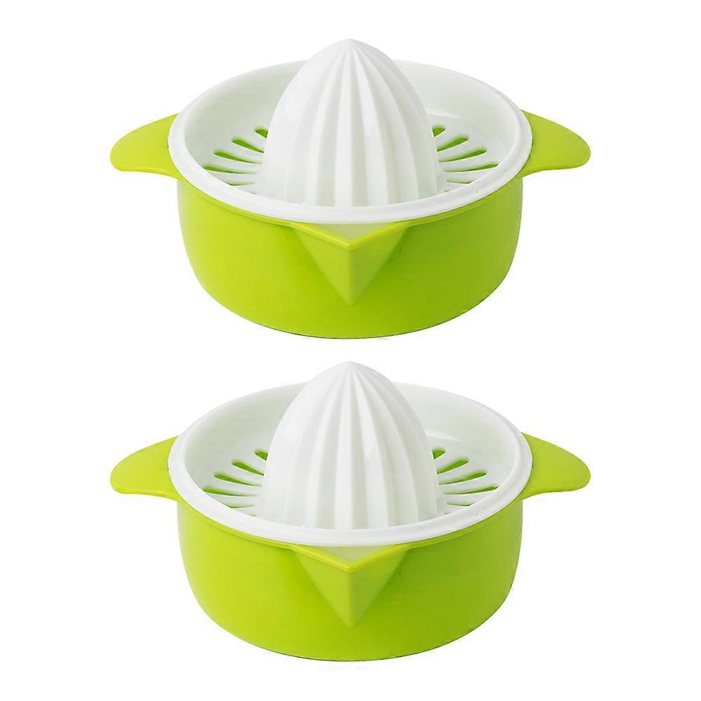 2pcs Manual Fruit Juicer for Home Use Fast Juice Extraction, Easy to Clean, Detachable Design, Includes Orange Filter