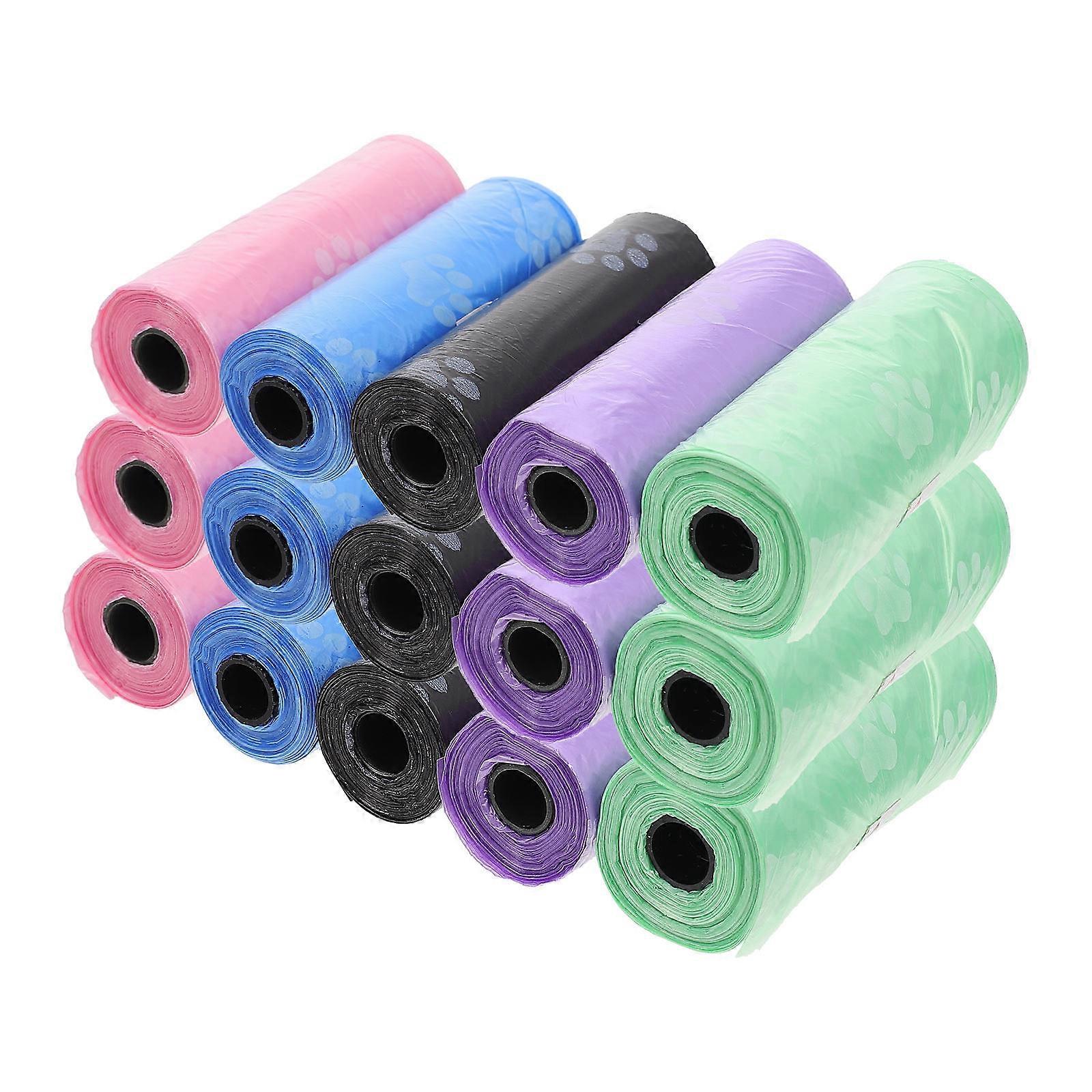 15 Rolls Pet Waste Bags With Dispenser Durable Holders Design For Convenient Cleanup