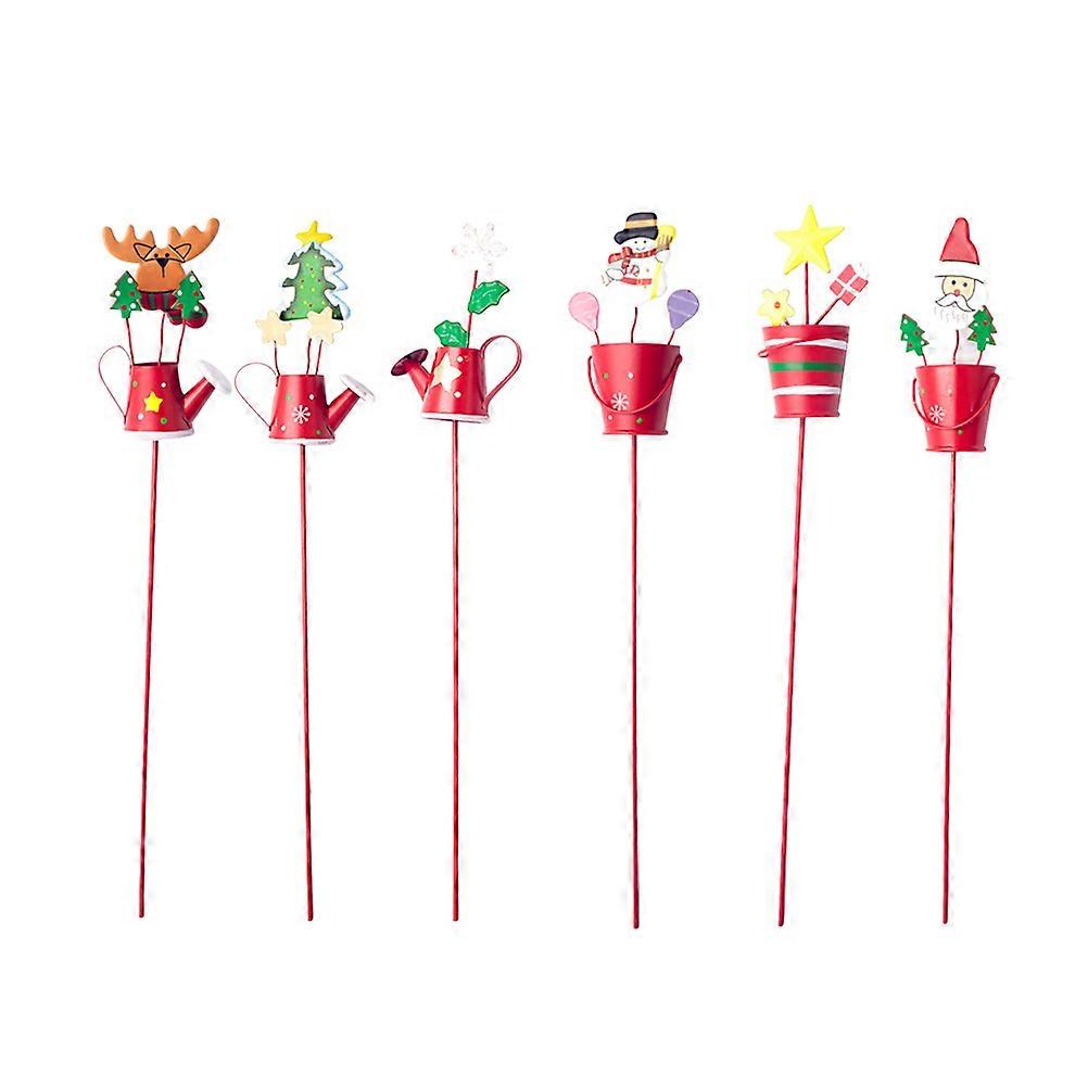 Branches Decoration Kettle Bucket Home Decor DIY Craft Elegant Style Assorted Color 6Pcs