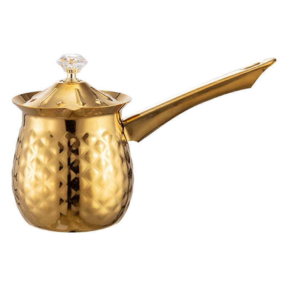 Arabic Coffee Pot Cezve Golden 600 Ml Greek Coffee Brewing Vintage 1Pack