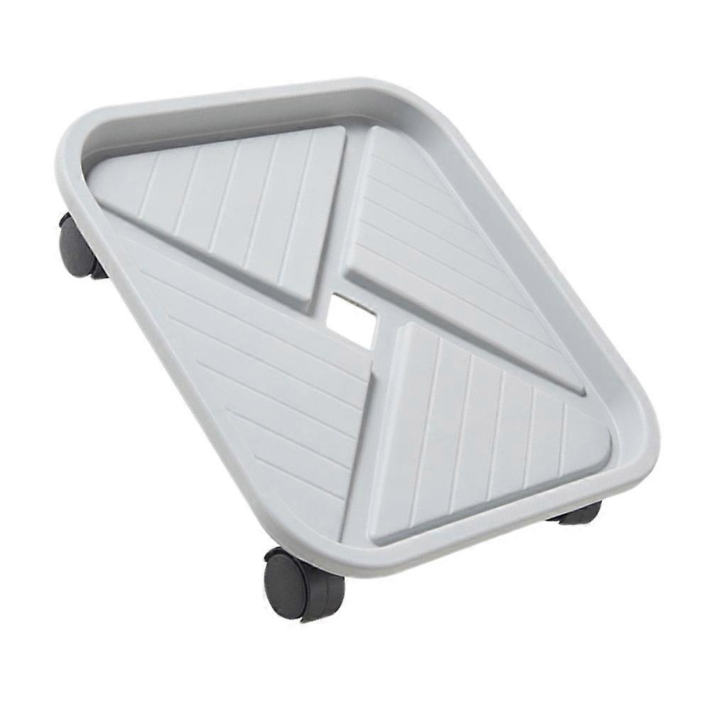 Removable Square Flower Pot Tray with Wheels, Durable Plastic Pallet for Easy Assembly, Water Storage, Suitable for Heavy Planters and Vases