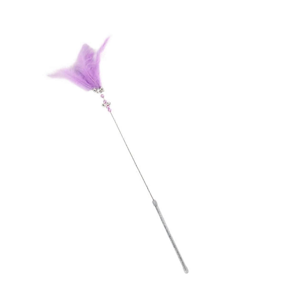 Cat Teaser with Bells and Feathers Interactive Cat Toy for Hours of Playtime Fun and Exercise to Keep Your Cat Entertained and Strengthen the Bond