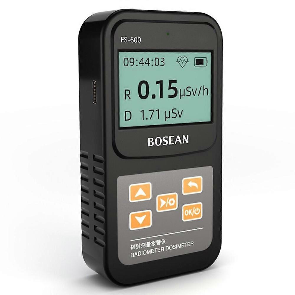 BOSEAN FS-600 Nuclear Radiation Detector Geiger Counter X-ray Beta Gamma Tester GM Counter Dose Rate