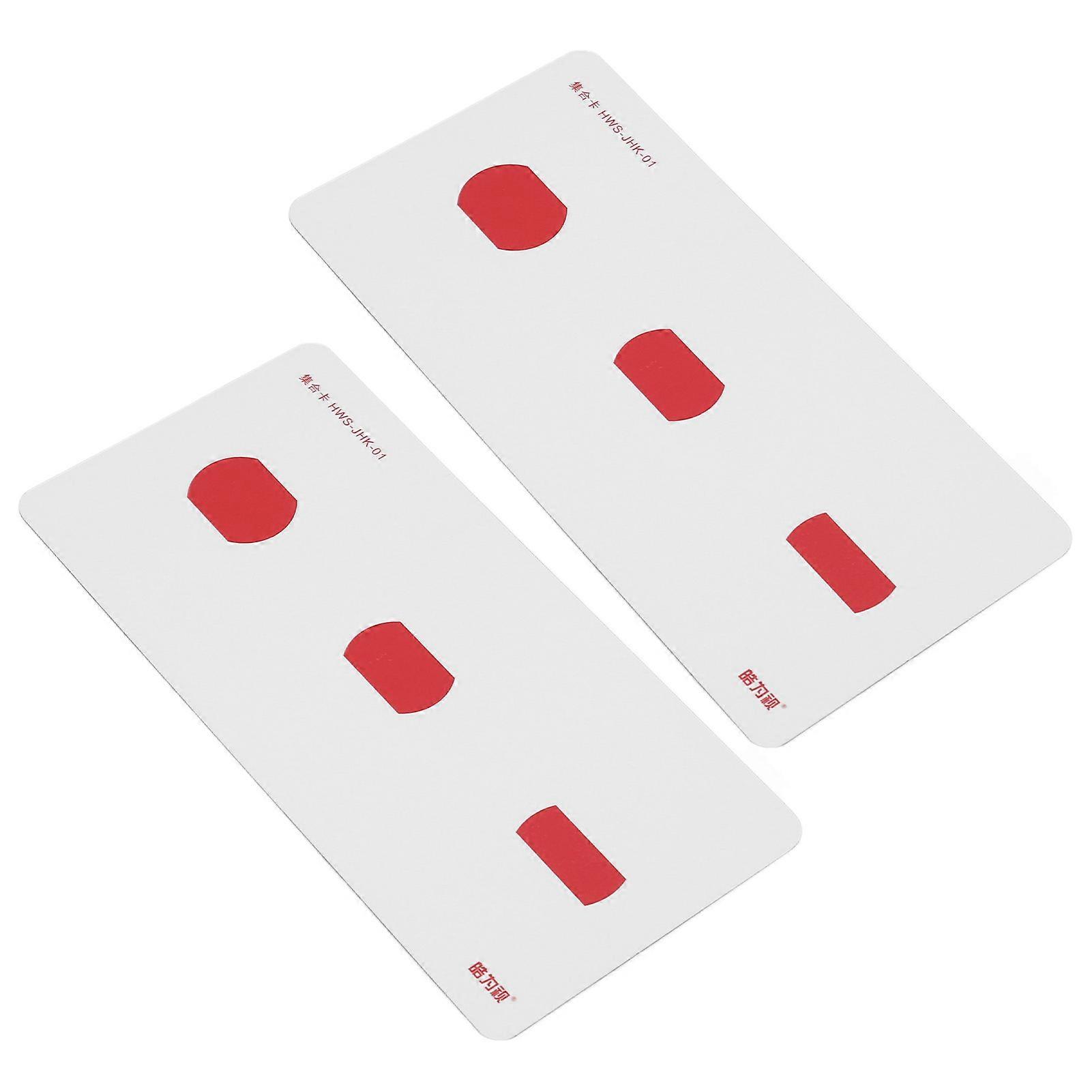 2pcs Strabismus Correction Cards Improve Visual Sense Waterproof Coated Paper Amblyopia Training Cards