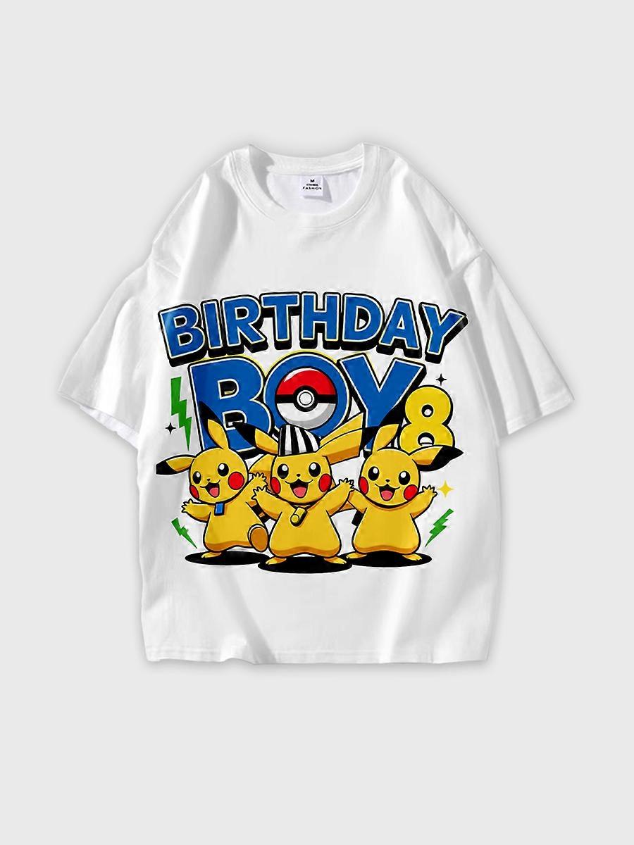 T-shirt round neck Cartoon Pattern loose short sleeve E1655