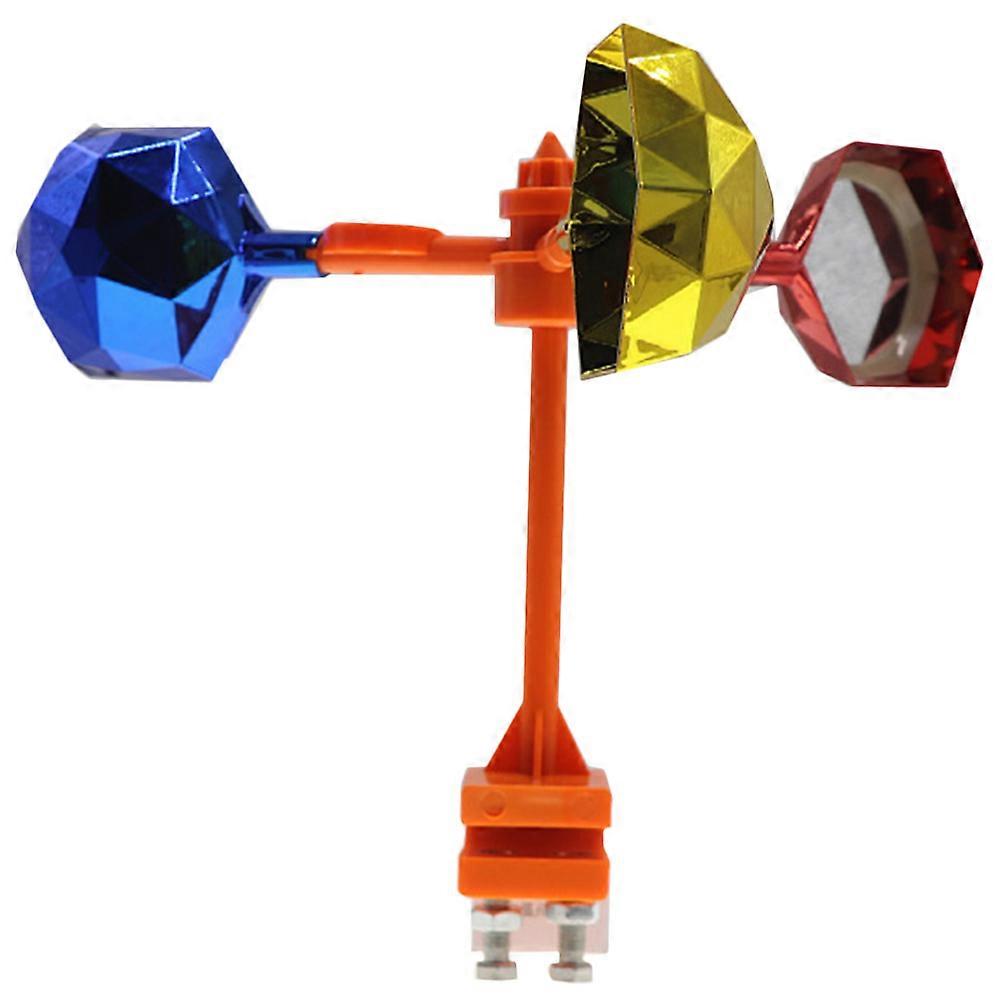 Reflective Pinwheels Bird Driving Windmills Pinwheel Shape Solar Powered Device For Railway Use 1Pcs