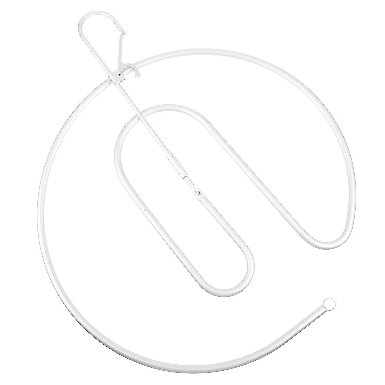 Windproof Drying Rack Laundry Hanger For Household Users With Spiral Design And Multi-functional Use In Silver Color 1Set