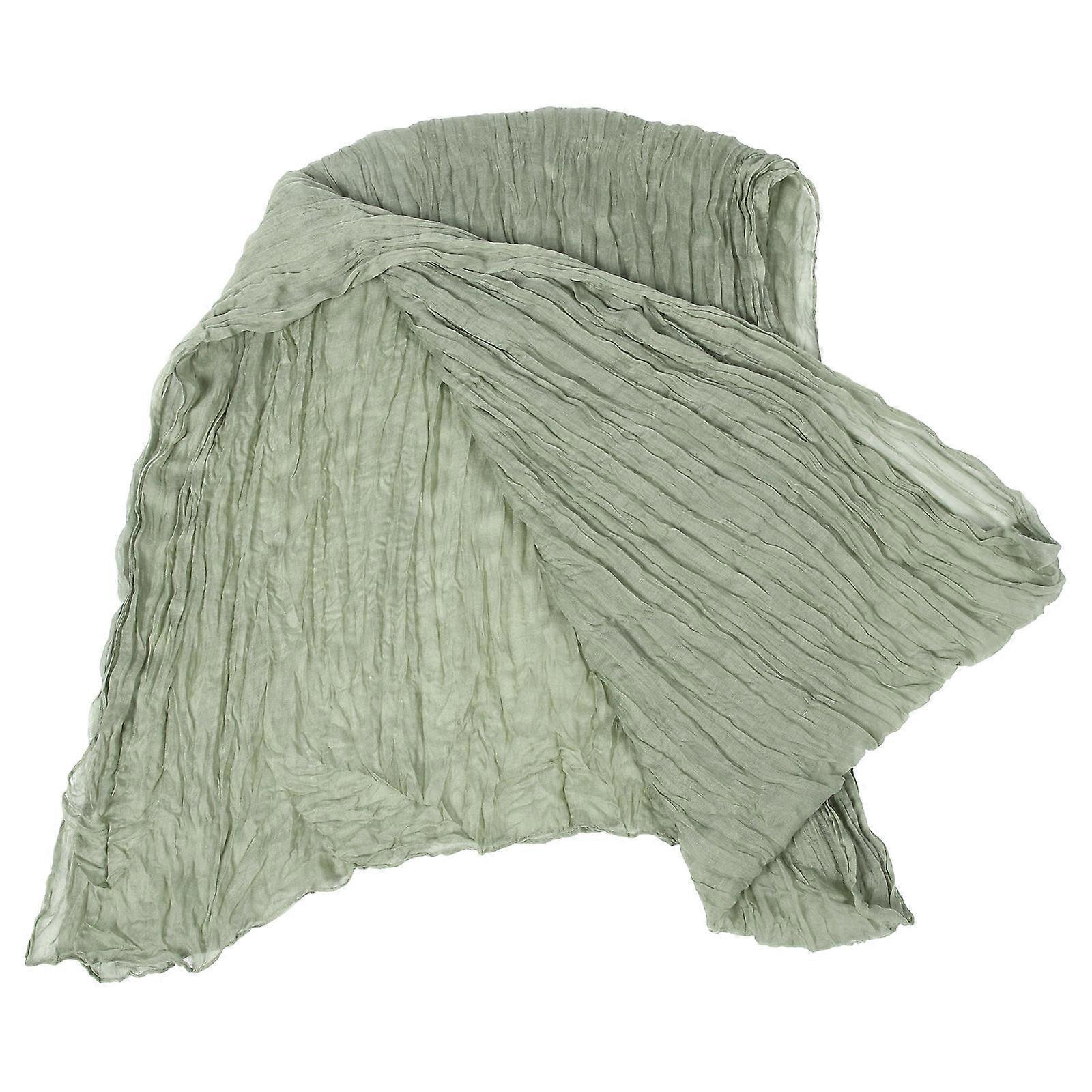 Rustic Table Runner For Home Decor Simple Style Green 300x90cm Polyester Protective Cover 1Pcs