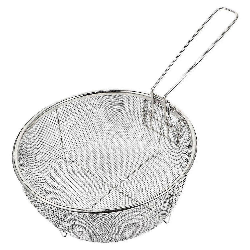 Stainless Steel Frying Basket Round Food Frying Basket With Handle Frying Basket