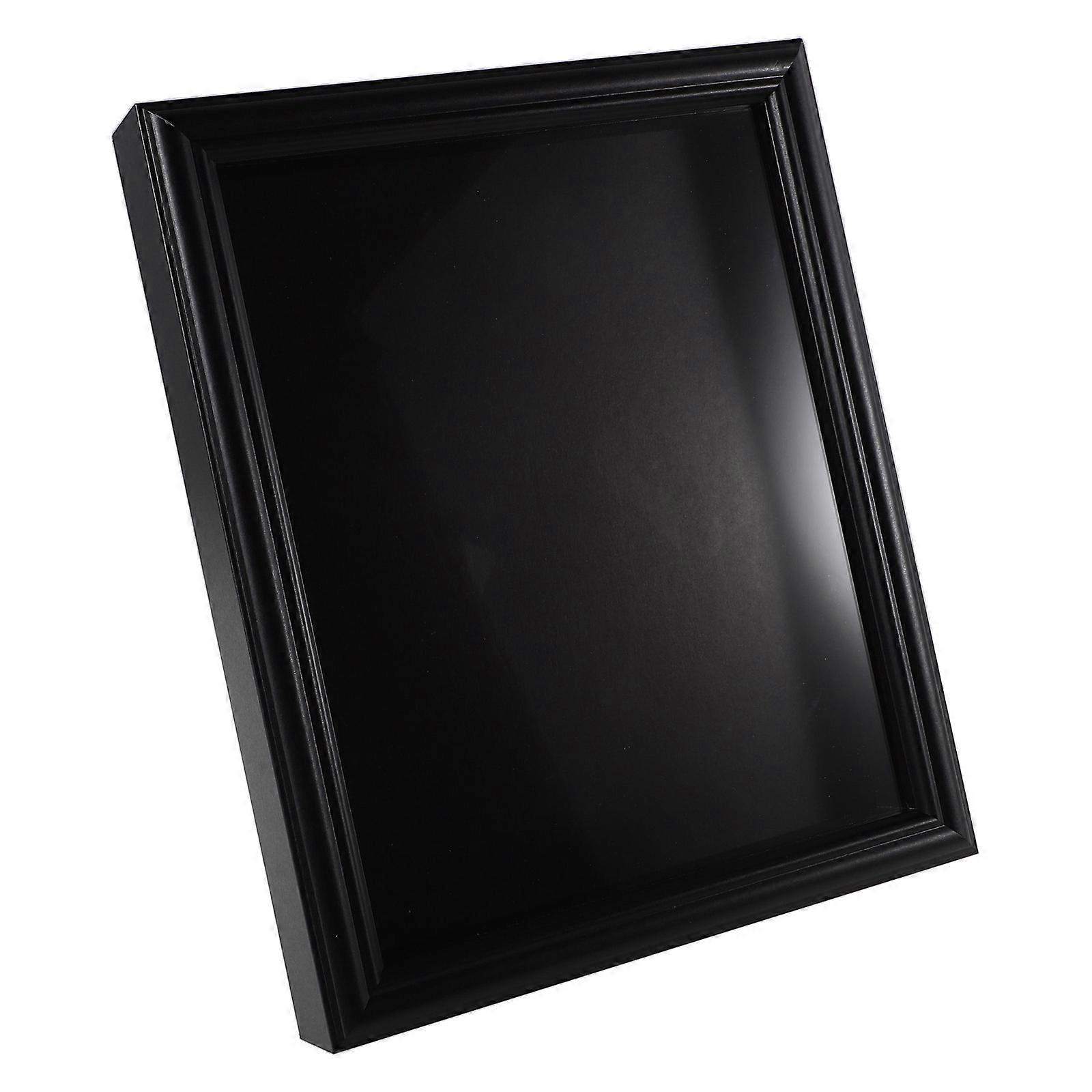 Wooden Flag Display Case with Tempered Glass Shadow Box for Veteran Memorials, Wall Mounted Black Frame for Funeral Flags and Memory Showcase