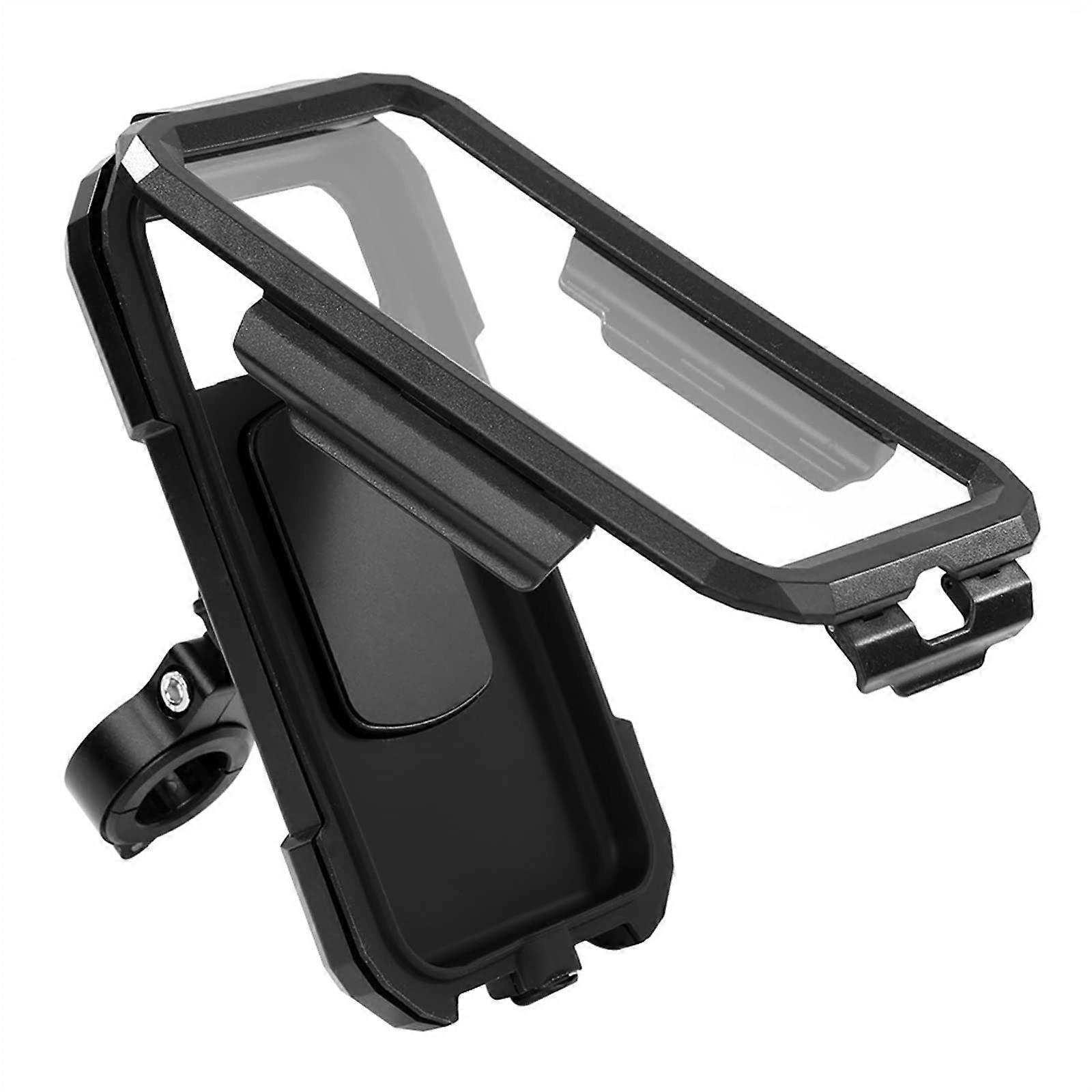 Motorcycle Phone Holder, 360 Degree Rotation Waterproof Bicycle Handlebar Rear View Mirror Phone Holder Bicycle Phone Holder (Color : 1)