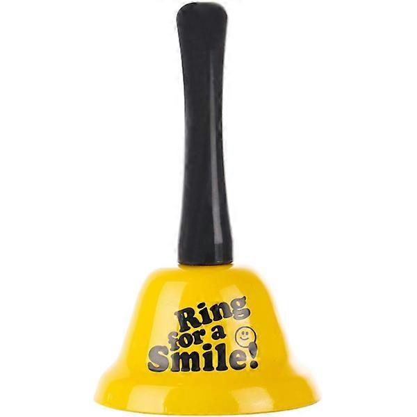 Cloche à main sonnerie de table cloche à main cloche en acier jaune