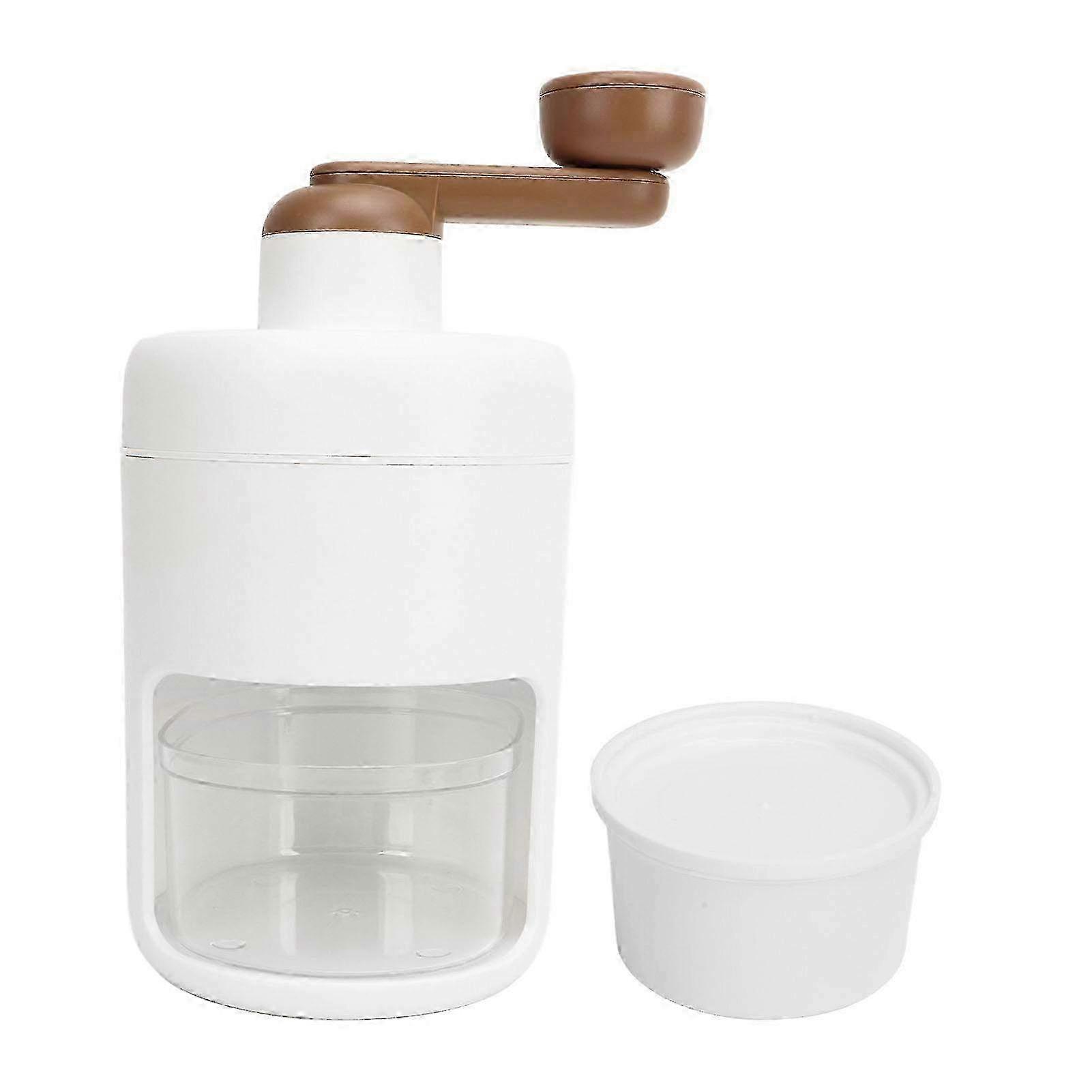 Portable Manual Ice Shaver & Crusher Machine - Snow Cone Maker for Home Use with Easy Operation and Compact Design