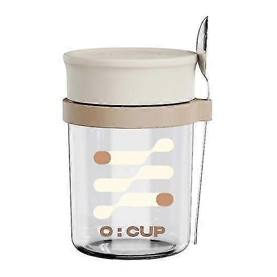 350ML Stackable Glass Overnight Oats Containers with Lids & Spoons - Vibrant Food Storage Jars for Healthy Meal Prep