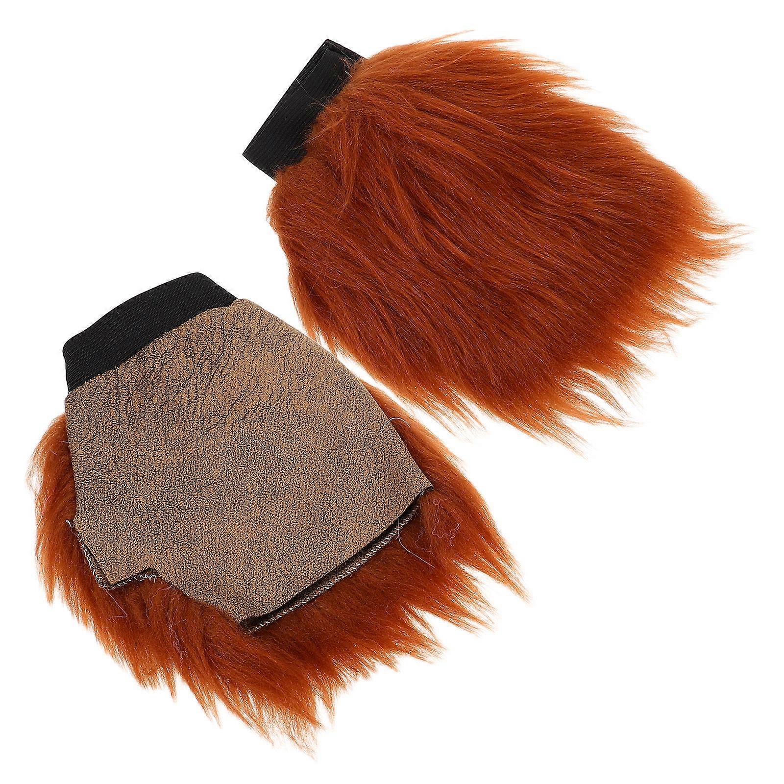 フォックスグローブコスチュームフェイクウルフポーミトン弾性フィット耐久性ステージパフォーマンス1ペア