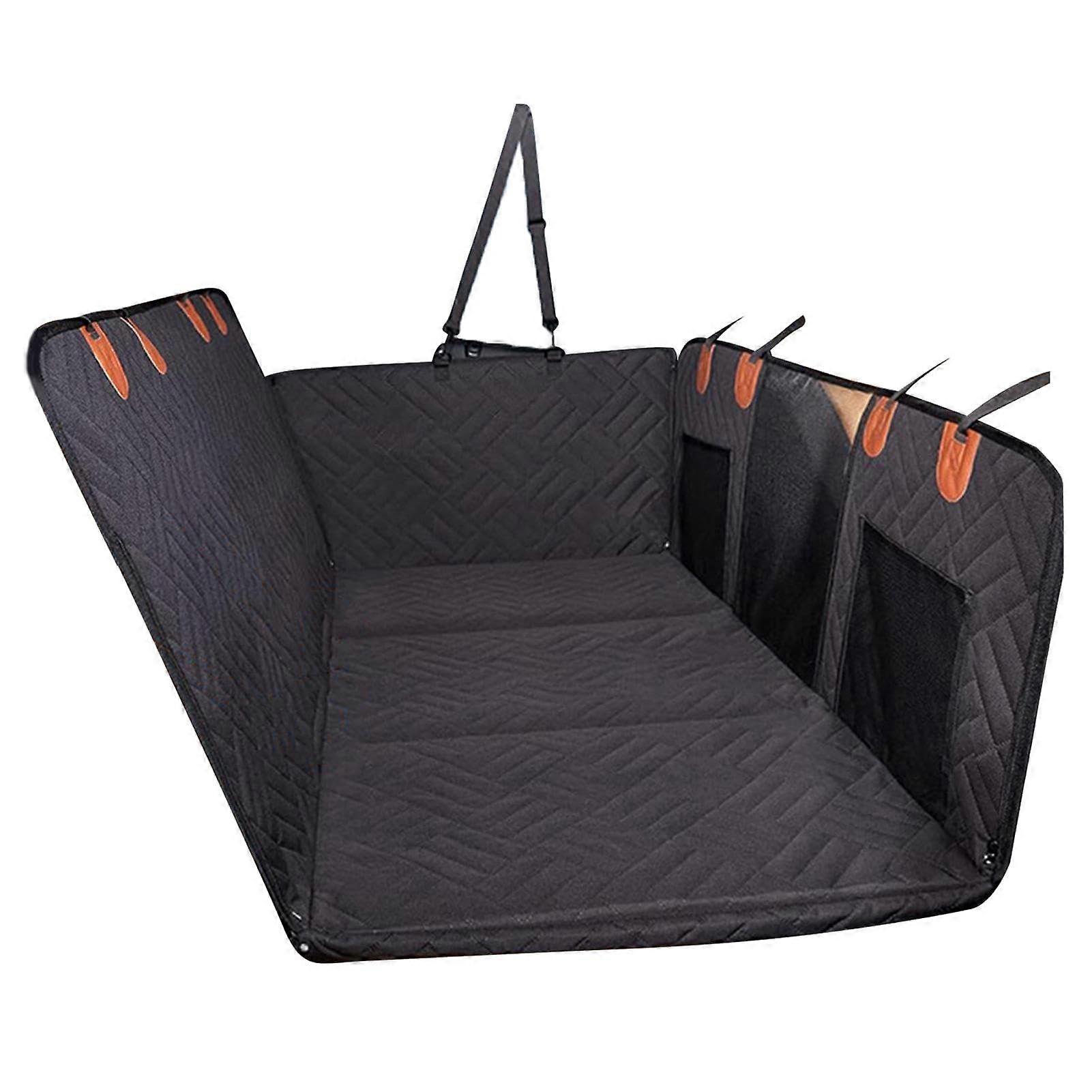 Dog Car Hammock Waterproof Backseat Hammock Car Seat Protector For SUVs And Trucks Dog Cover Trunk Mats