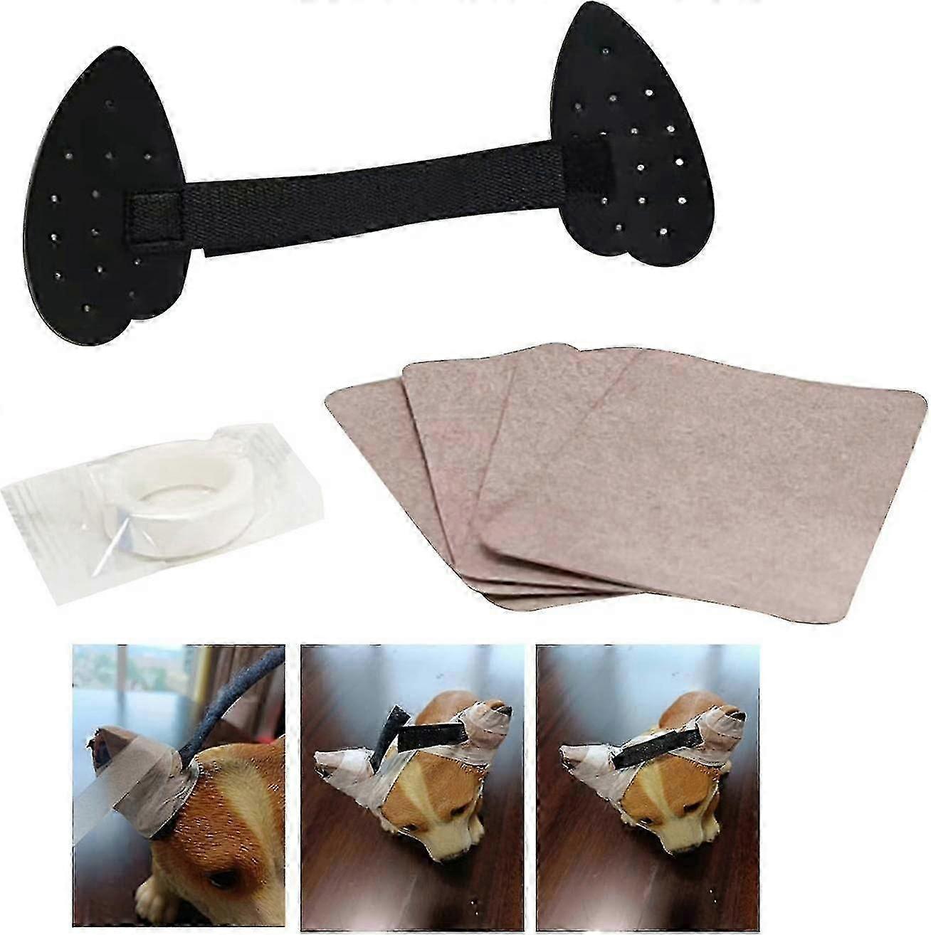 Dog Ear Posting Kit With Adhesive Tape, Dog Ear Stand Up Support Vertical Support Tool Ear Care Sticker For Doberman Assist Erected Ear Tool