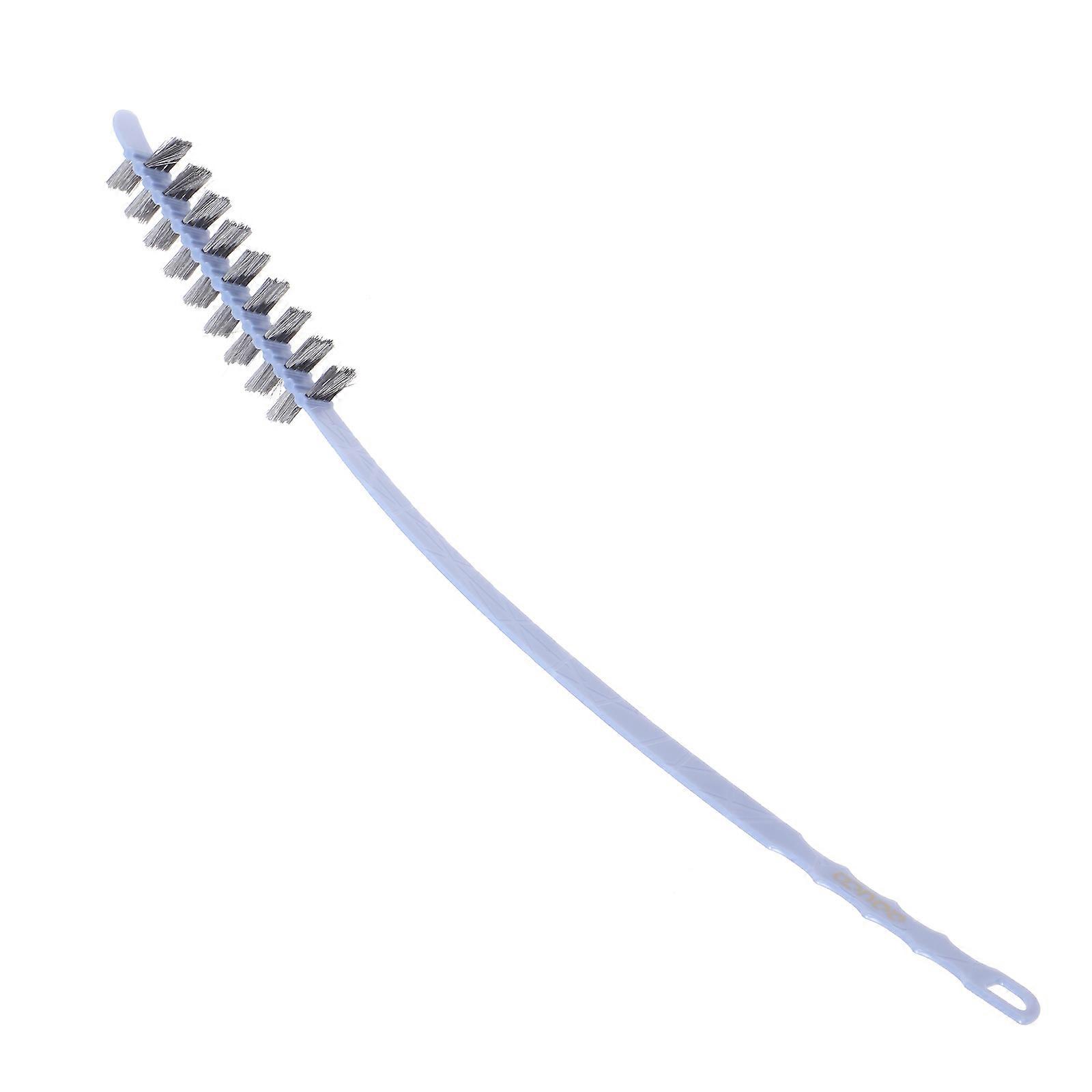 Washer Cleaning Brush Multi Functional Cleaning Tool For Home Cleaning Grey PP Material Ergonomic Curved Handle 1Set