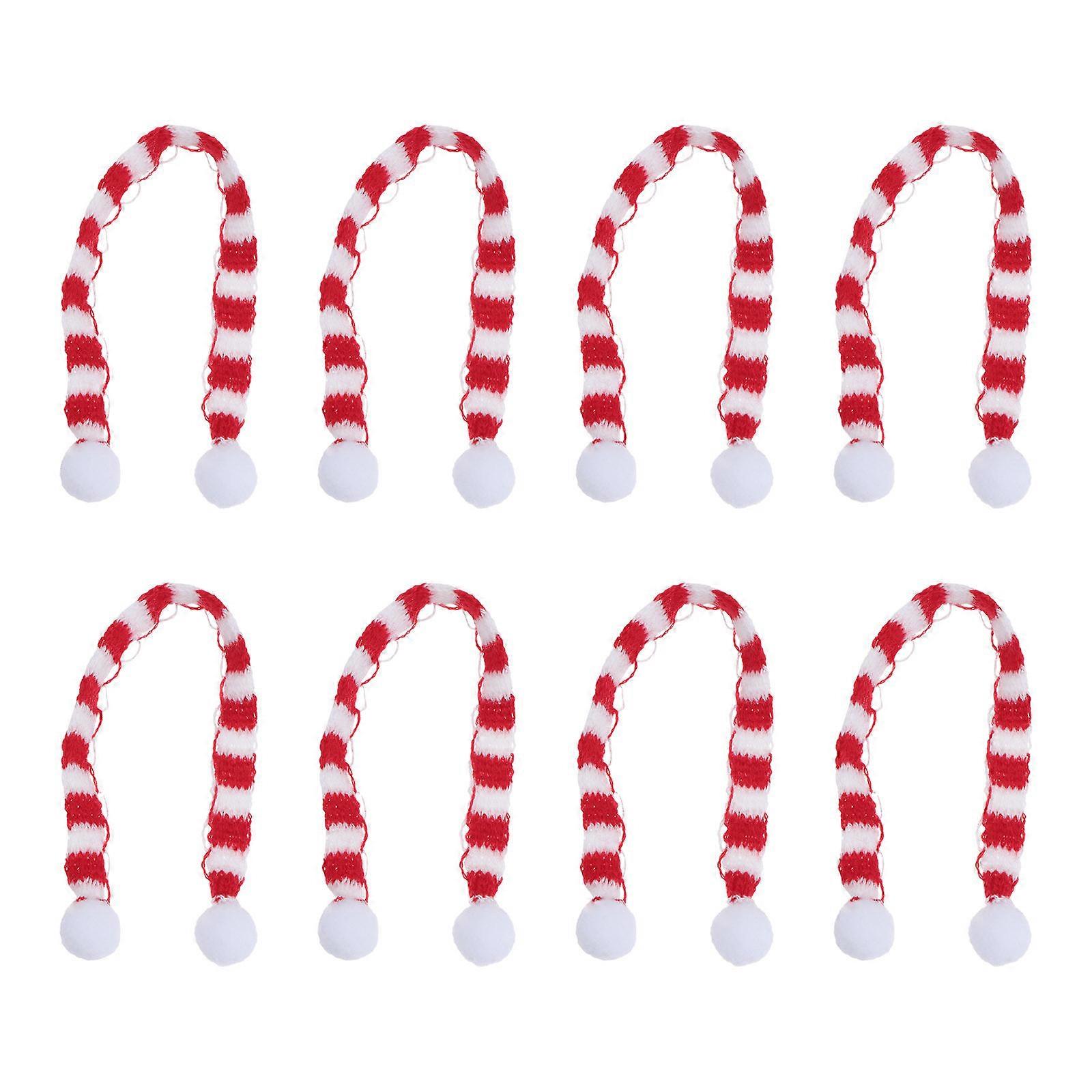 Decorative 1x23cm Scarves For Bottle Neckerchief In Multi Color Suitable For Pet Owners 8 Pcs