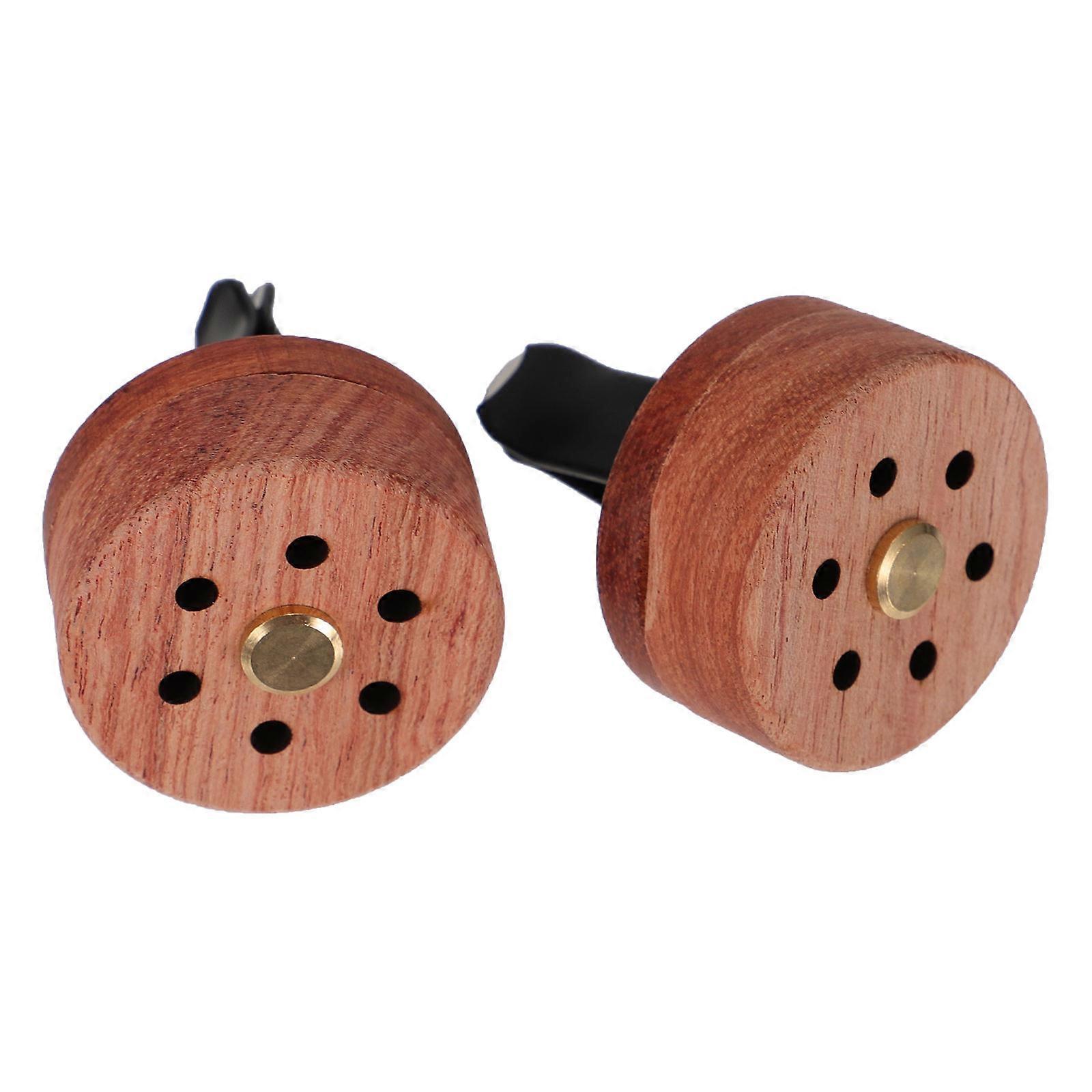 Wooden Diffuser Car Perfume Accessory for Fresh Scent in Vehicle Brown Synthetic Material