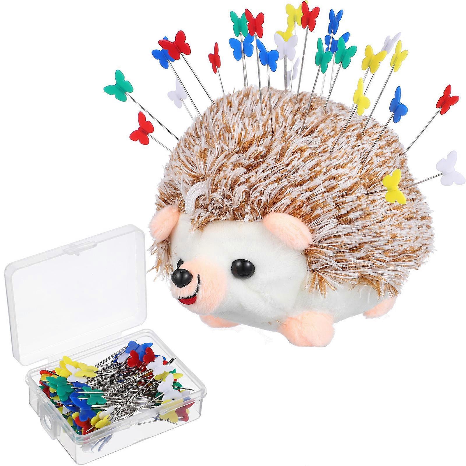 Sewing Pins With Colored Heads 100 Pcs Designed For Crafts And Storage Featuring Attractive Butterfly Head Shape