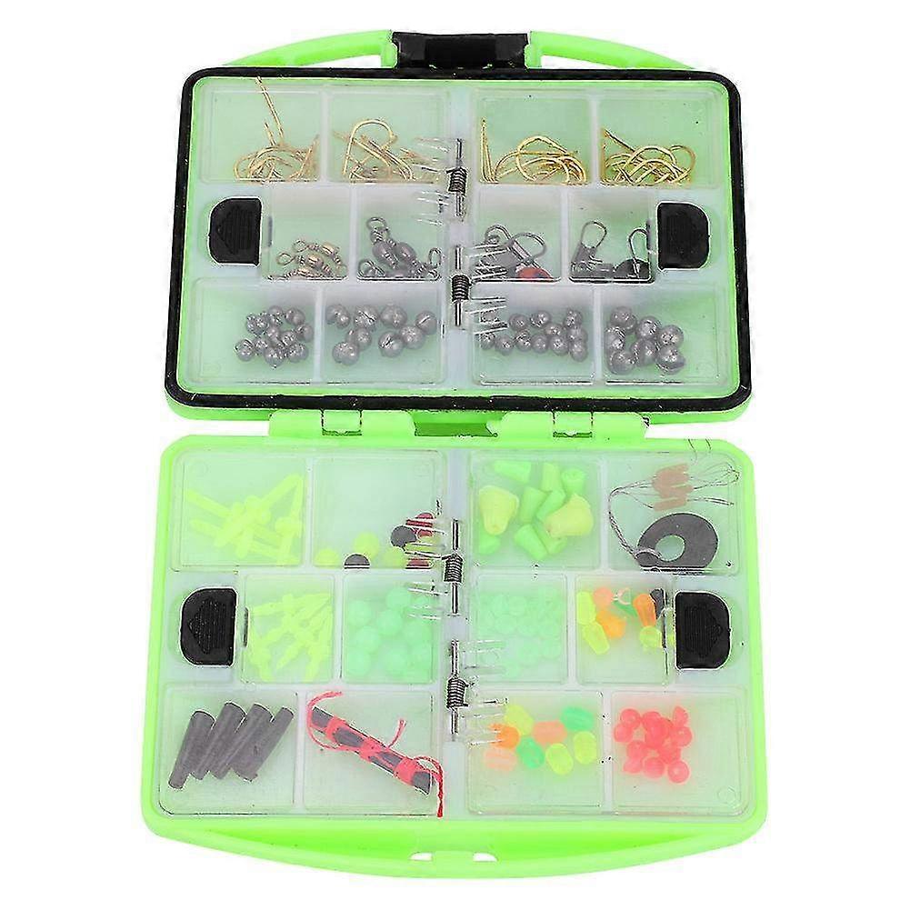 202 Pcs Portable Rock Fishing Accessories Kit - Tackle Set with Hooks, Swivels & Terminal Gear for Anglers