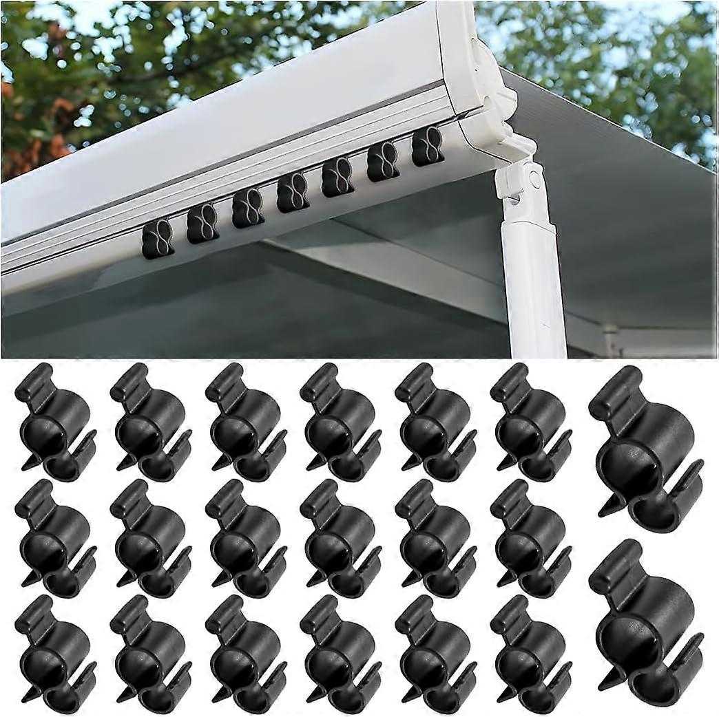 20pc Awning Clips, Multifunctional RV Awning Hooks