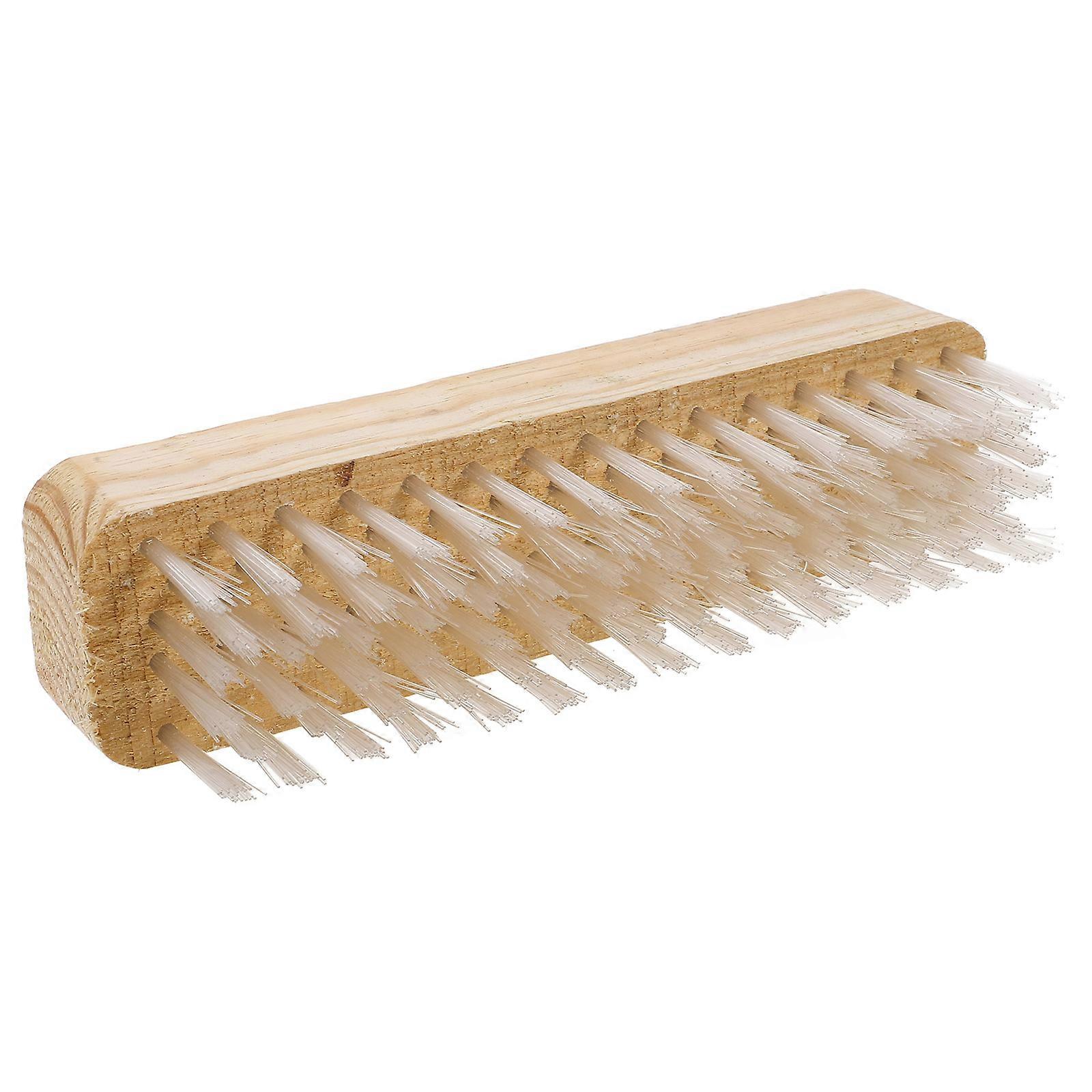 Multipurpose Shower Floor Scrub Brush for Home Use with Durable Wood Handle Multi Color 7.87 x 2.95 x 1.57 Inches