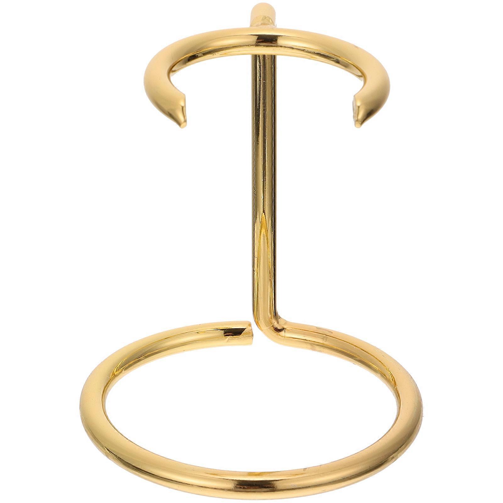 Metallic Brush Stand, Space-Saving Holder for Modern Bathroom Decor