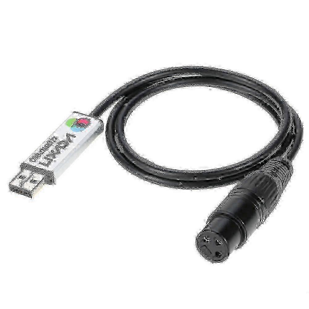 DMX512 Lighting Controller Interface Adapter with USB for Lixada Stage Lighting PC Edition 0801