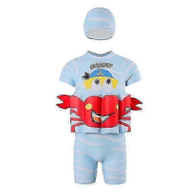 أطفال الطفو التدريب ملابس السباحة لطيف الكرتون انفصال عائمة قطعة واحدة لطفل فتى فتاة