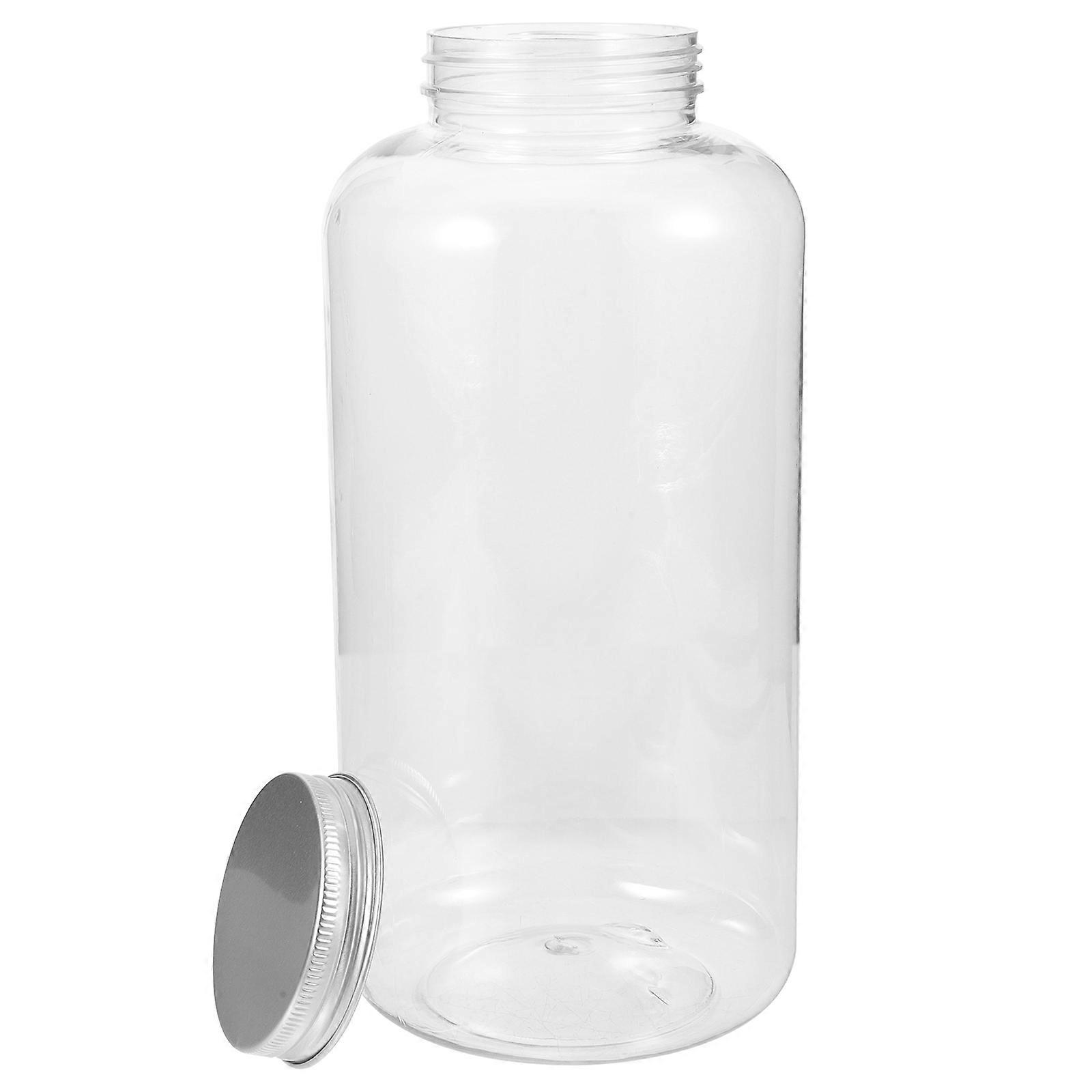 Portable Beverage Bottle for Drinking Use with Cap Large Capacity 1000ml Transparent PET