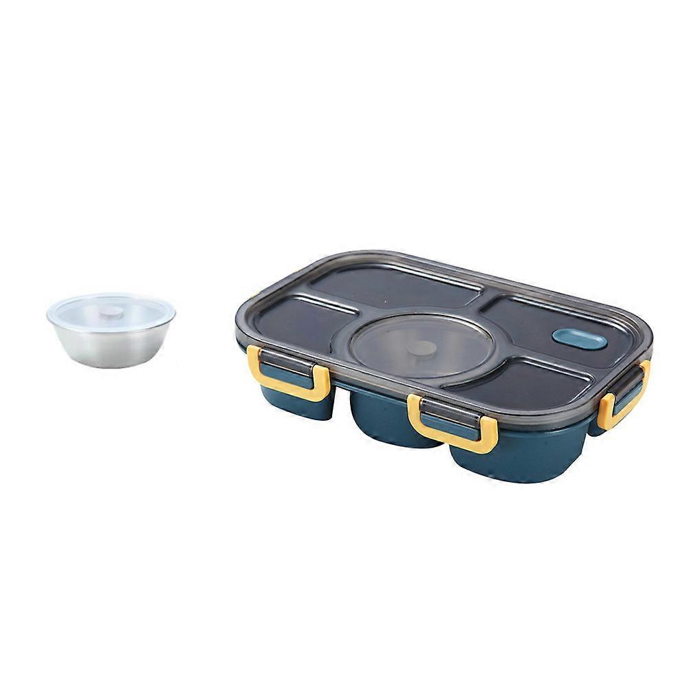 Reusable Lunch Container Plastic Lunch Box For Office Workers Large Capacity Navy Sealed 1 Pc