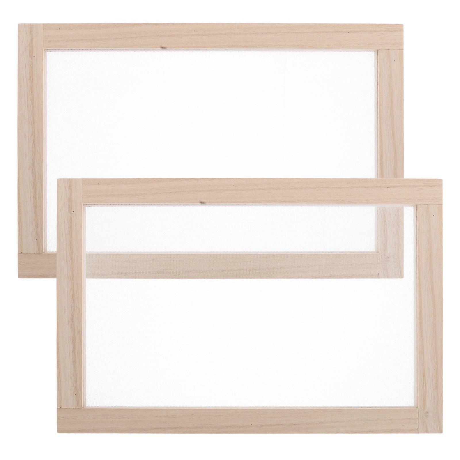 Traditional Wooden Paper Making Frame Set   Durable Pine Wood Mesh Screen Mold for DIY Handmade Paper Crafting   Creative Art Tool for Kids and