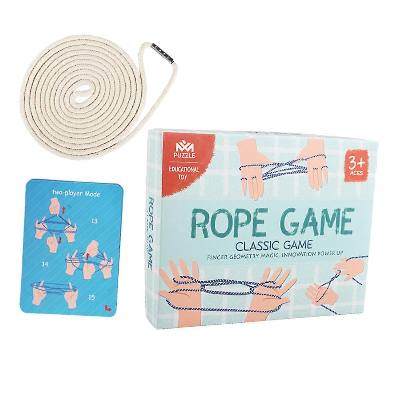 Finger play rope for creative exercises, enhances concentration and imagination.