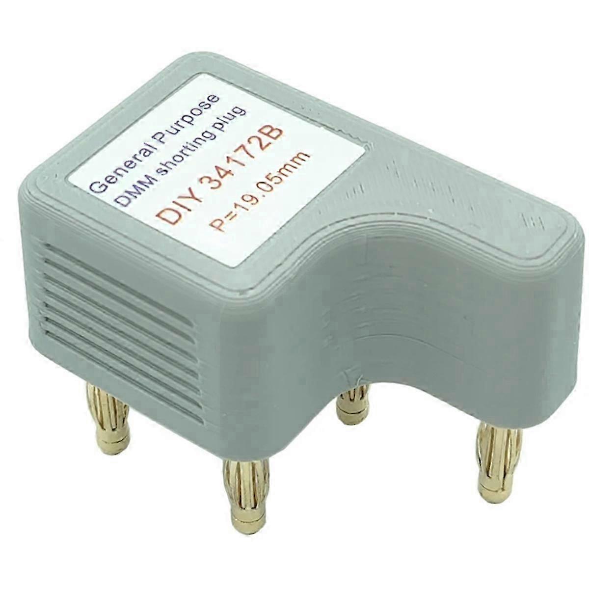 DIY 34172B Short Insert 4-Wire Short Plug Standard Resistor Calibration Multimeter Calibrator To